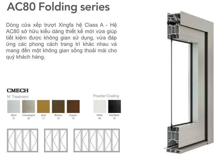 Đồng bộ hệ phụ kiện cao cấp Cmech, 3H-HEHEXIN