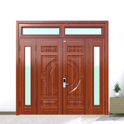 Cửa Thép Vân Gỗ 1 Cánh - Mẫu số 2